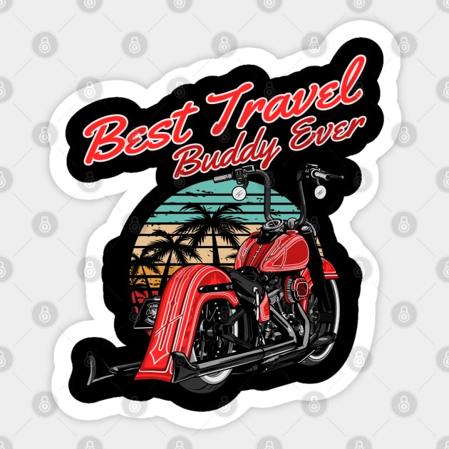 Best travel buddy ever, best friends, friends forever, friends for life Sticker by Lekrock Shop